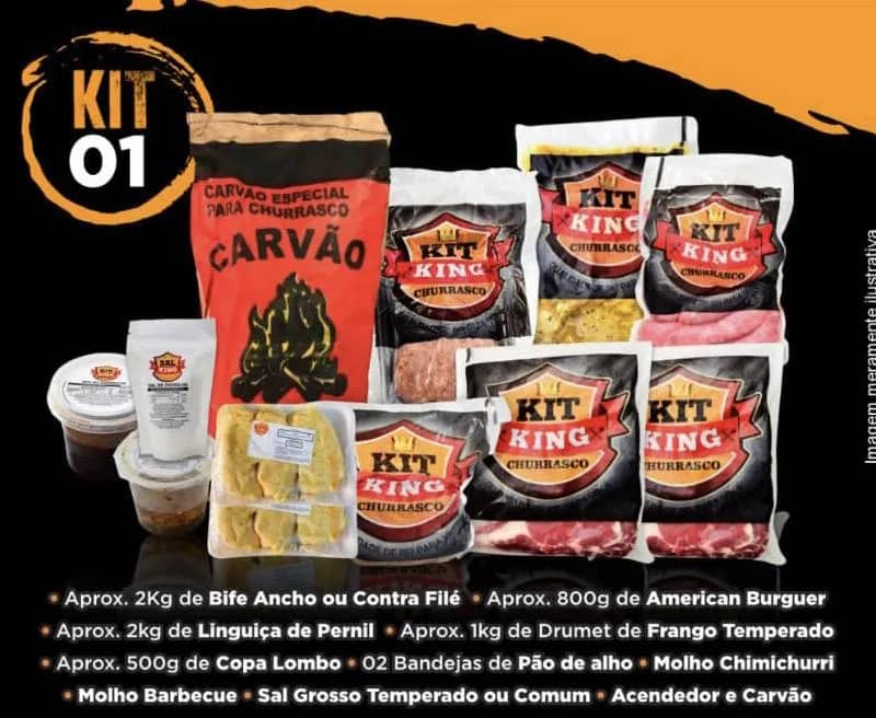 Imagem da campanha Kit King churrasco