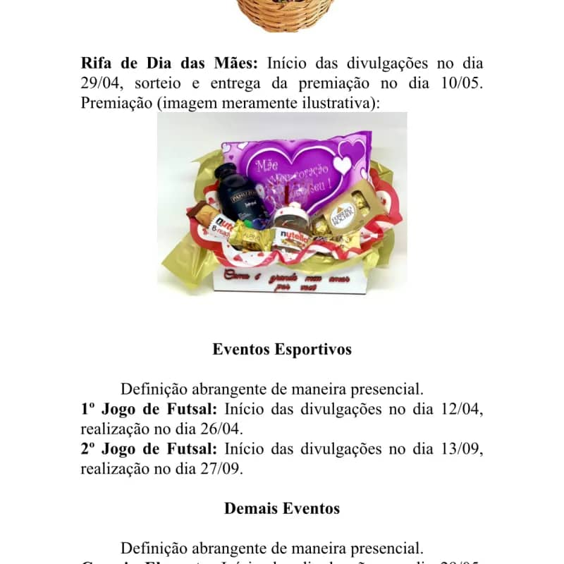 Imagem da campanha Rifa de Páscoa