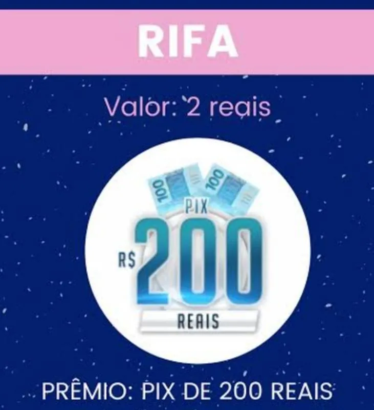Imagem da campanha RIFA DE PASCOA 200 REAIS🍀🍀🍀