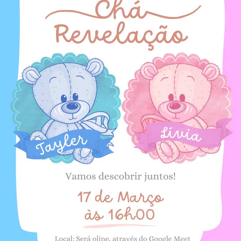 Imagem da campanha Chá Revelação