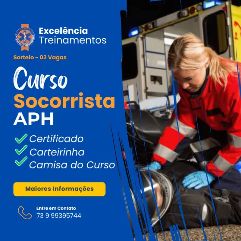 Imagem da campanha Curso de APH Socorrista Profissional 220h
