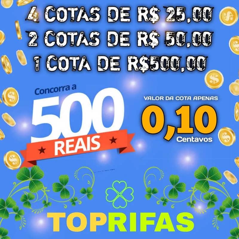Imagem da campanha CONCORRA A 500 REAIS