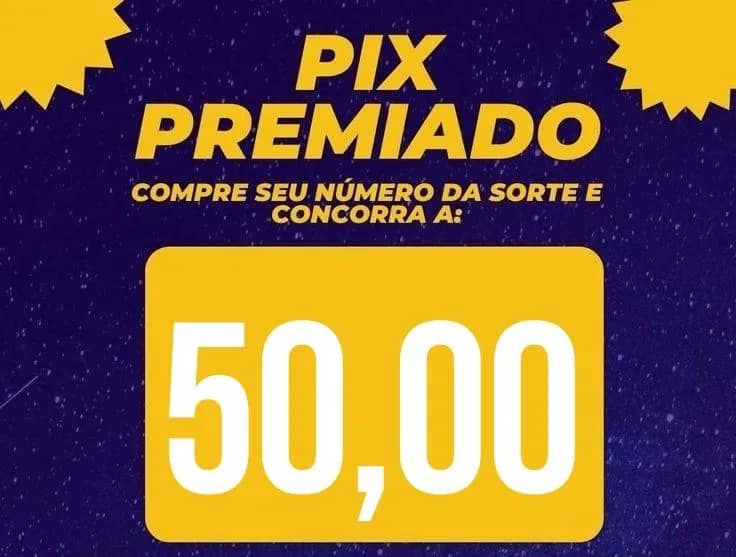 Imagem da campanha Pix Premiado 🤑💵