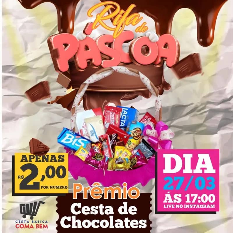 Imagem da campanha RIFA DE PÁSCOA