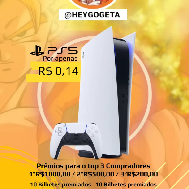 Imagem da campanha Playstation 5 Por 0,14 Centavos!