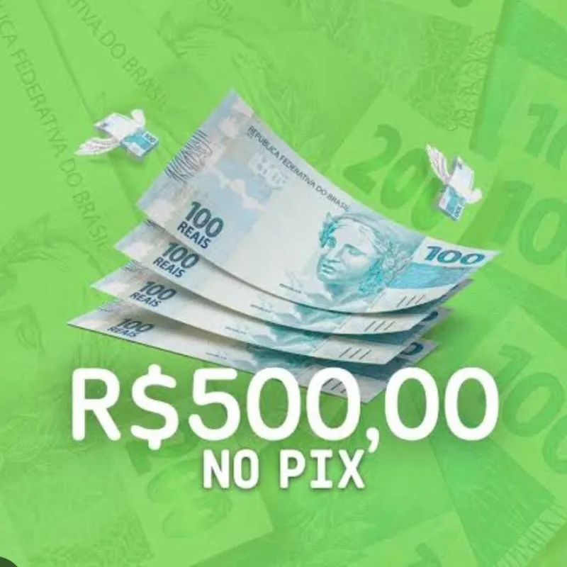 Imagem da campanha GANHE 500 REAIS
