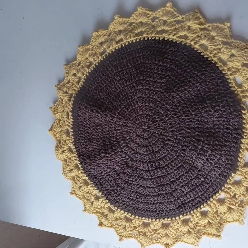 Imagem da campanha 6 peças  de souplast de croche girassol