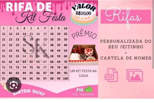 Imagem da campanha Rifa em prol da festa da misericórdia