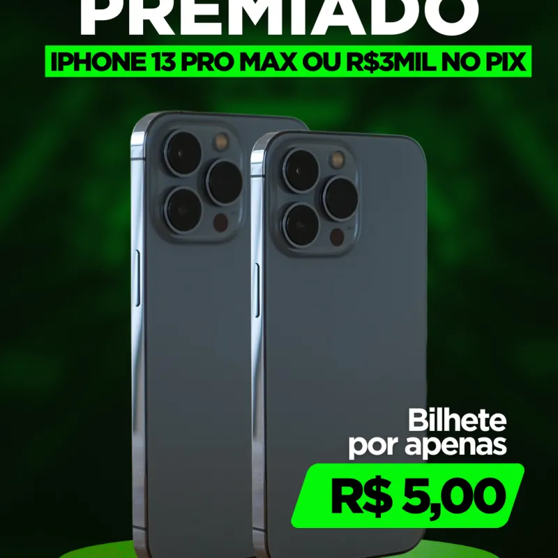 Imagem da campanha IPHONE 13 PRO MAX OU 3K NO PIX