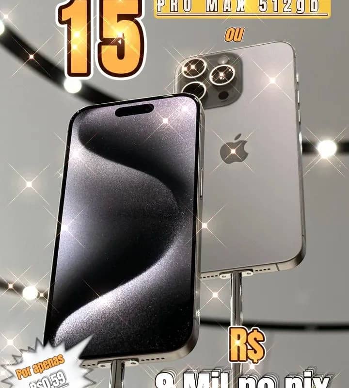 Imagem da campanha RIFA 15 PRO MAX 256gb 📱