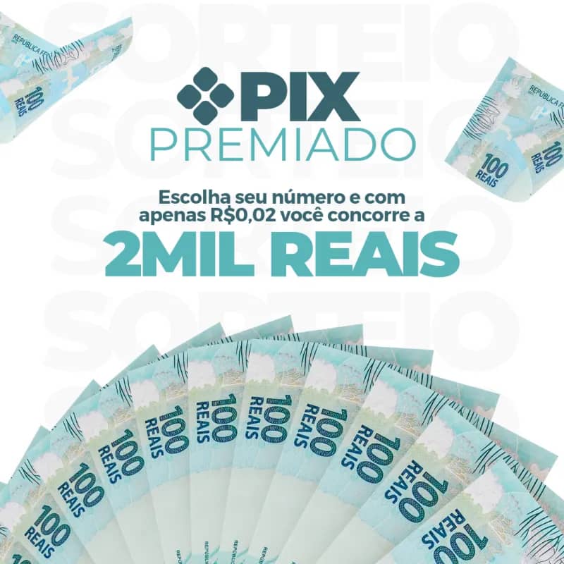 Imagem da campanha Pix Premiado R$2.000,00 Reais