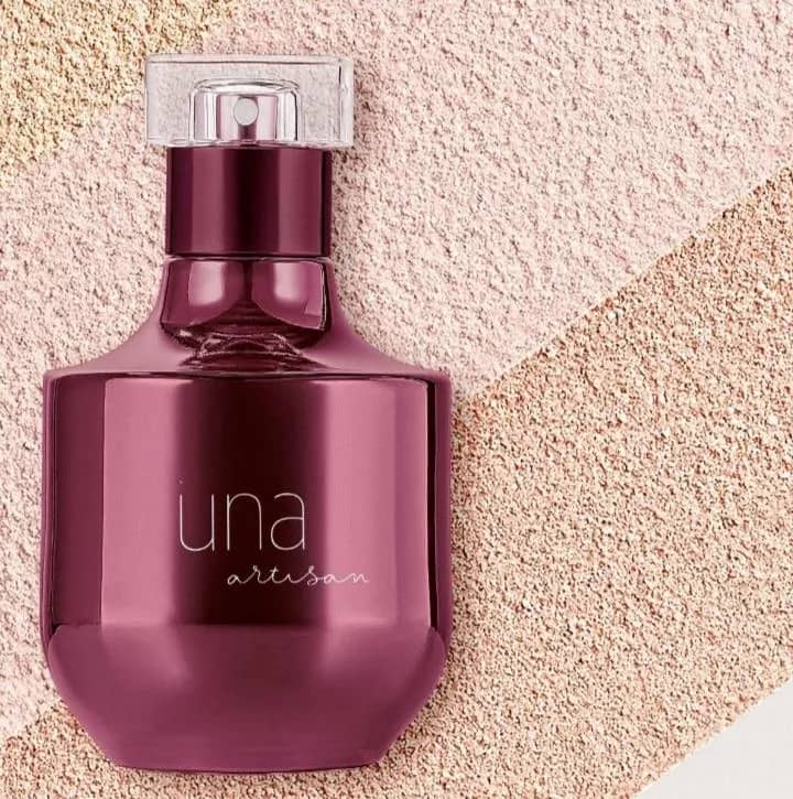 Imagem da campanha Rifa de um perfume da NATURA "Una Artisan"