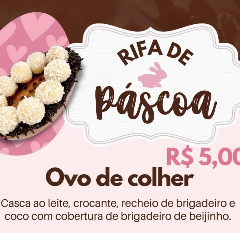 Imagem da campanha Rifa de Páscoa