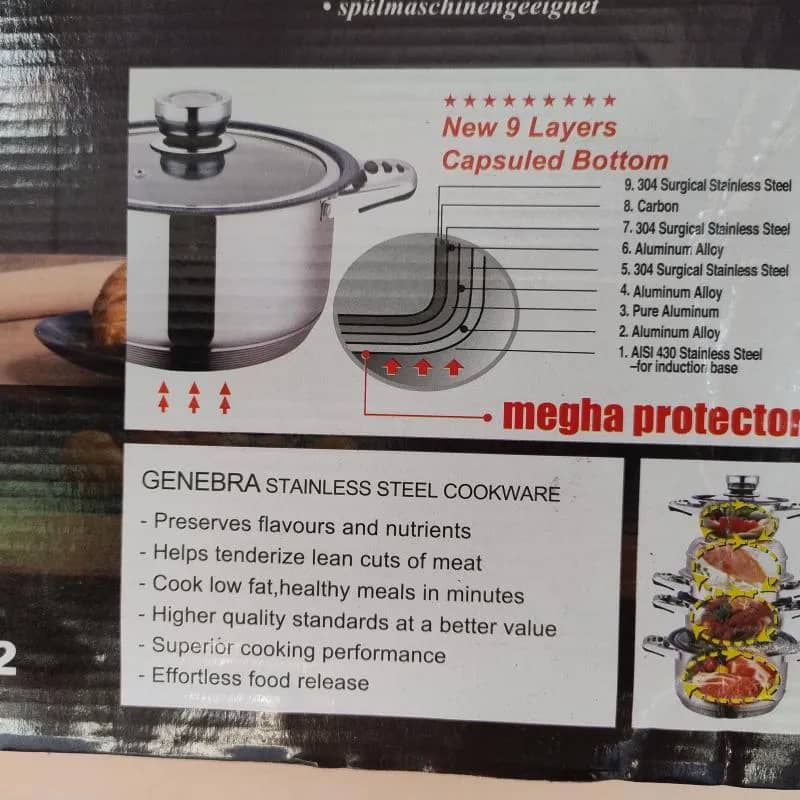 Imagem da campanha Jogo de panelas 23 peças 9 camadas luxo