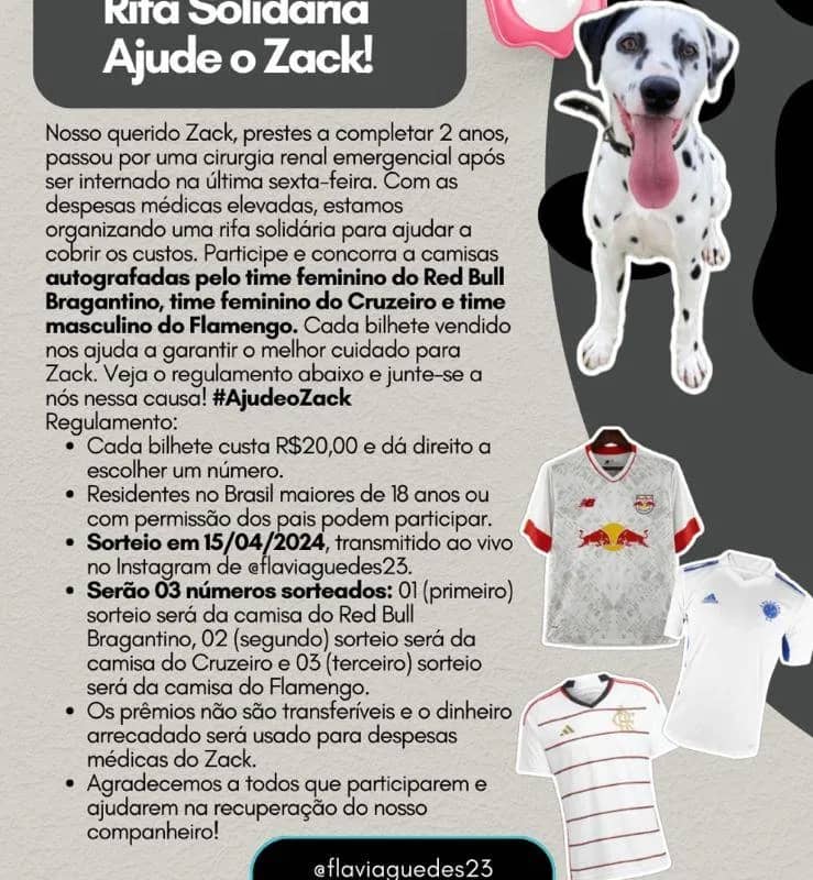 Imagem da campanha Ajude o Zack