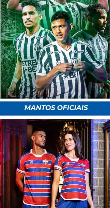 Imagem da campanha Camisas Oficiais Fortaleza ou Ceará