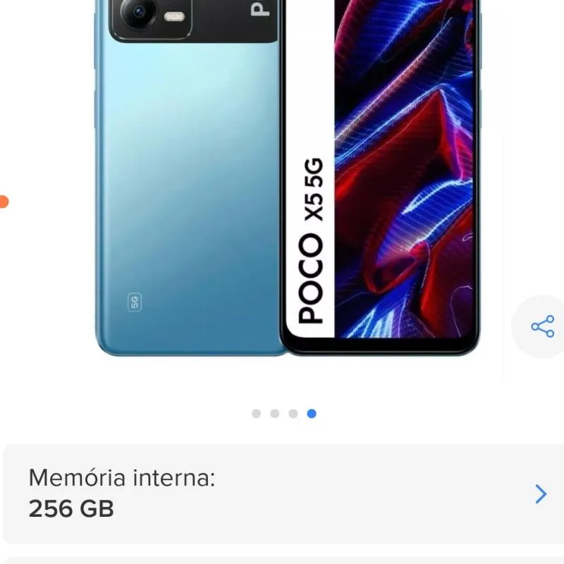 Imagem da campanha Smartphone xiaomi POCO X5 5G. NOVO, Na caixa !!!