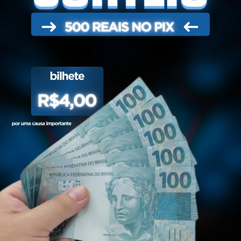 Imagem da campanha 500 reais no pix