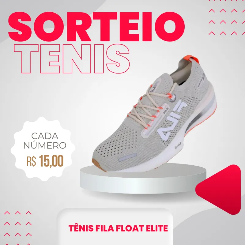 Imagem da campanha Sorteio Tênis Fila Float Elite Feminino - Bege+Laranja