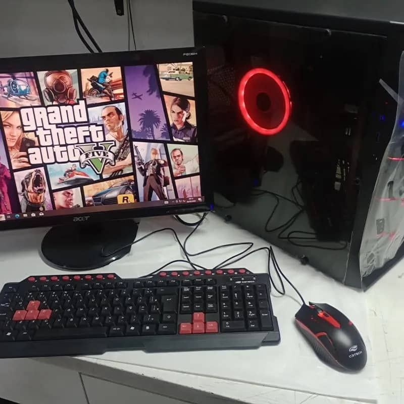 Imagem da campanha micro computador core i5 12gb memoria ssd 240gb teclado mause e monitor
