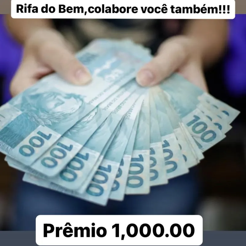 Imagem da campanha RIFA DO BEM,COLABORE VOCÊ TAMBÉM!!!