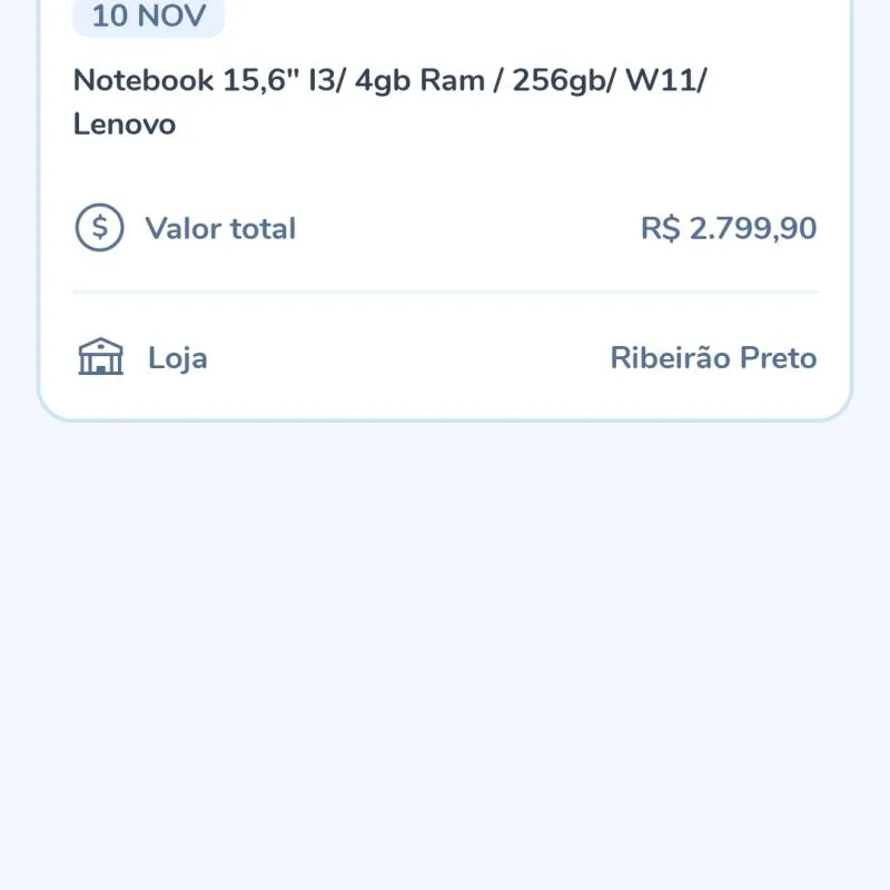 Imagem da campanha Rifa do Léo. Notebook Lenovo usado apenas 1 vez.