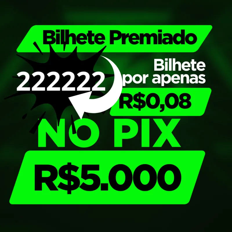 Imagem da campanha R$5.000 NO PIX