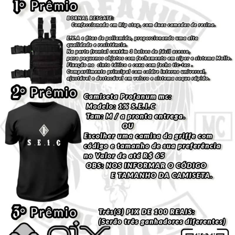 Imagem da campanha PROFANUM MC - RIFA INTERNA