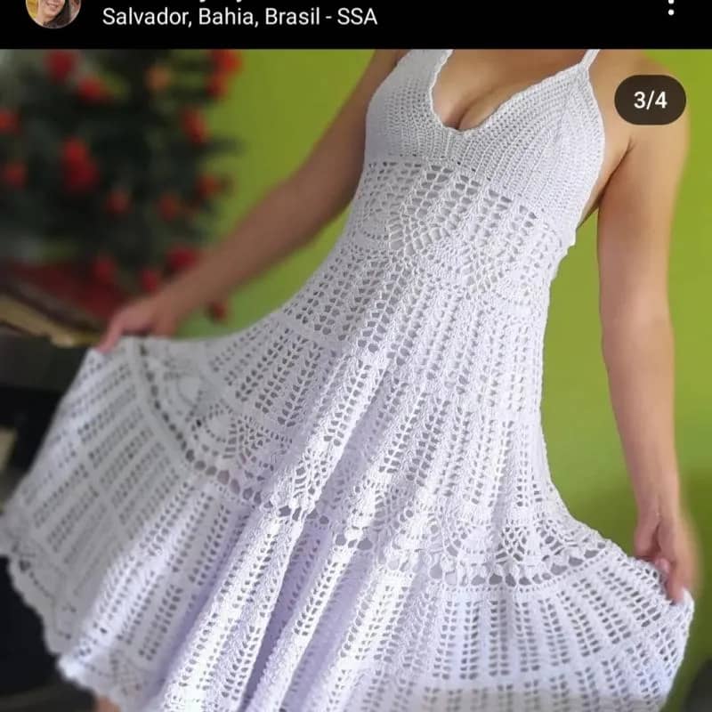 Imagem da campanha RIFA-SE UM VESTIDO DE CROCHÊ