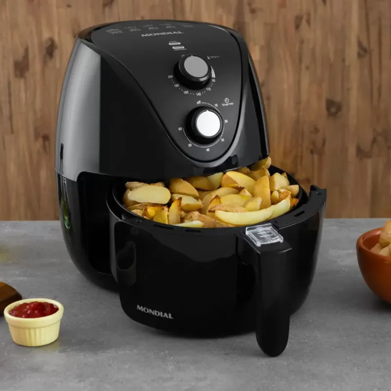 Imagem da campanha Sorteio de uma Fritadeira Elétrica sem Óleo/Air Fryer Mondial - Family 3,5L com Timer