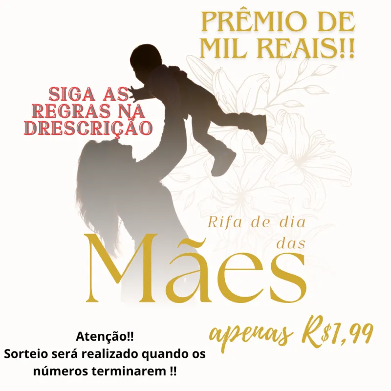 Imagem da campanha Rifa de Dia Das Mães