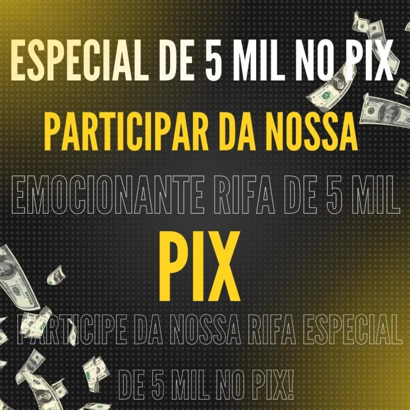 Imagem da campanha Cinco mil reais no pix