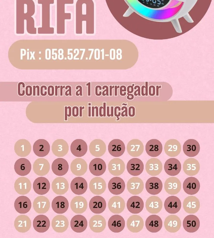 Imagem da campanha RIFA