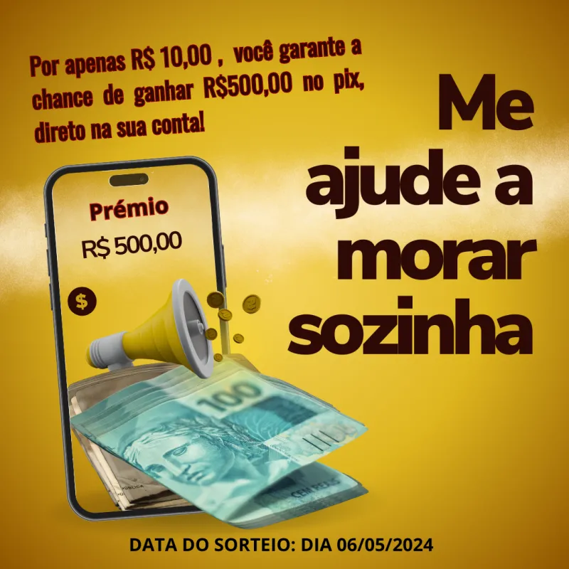 Imagem da campanha ME AJUDE A MORAR SOZINHA