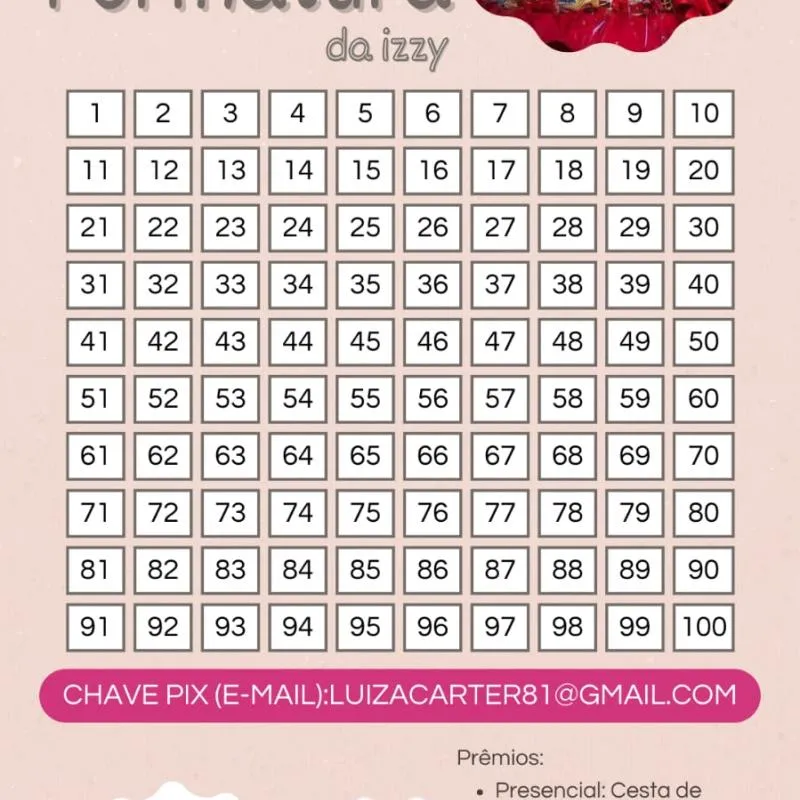 Imagem da campanha Formatura da izzy