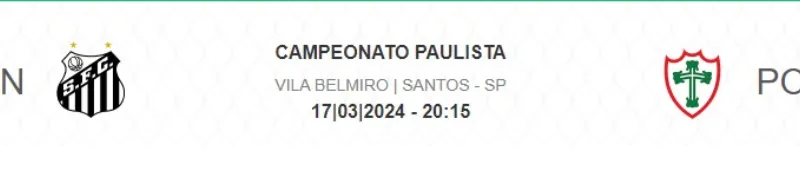 Imagem da campanha santos x portuguesa