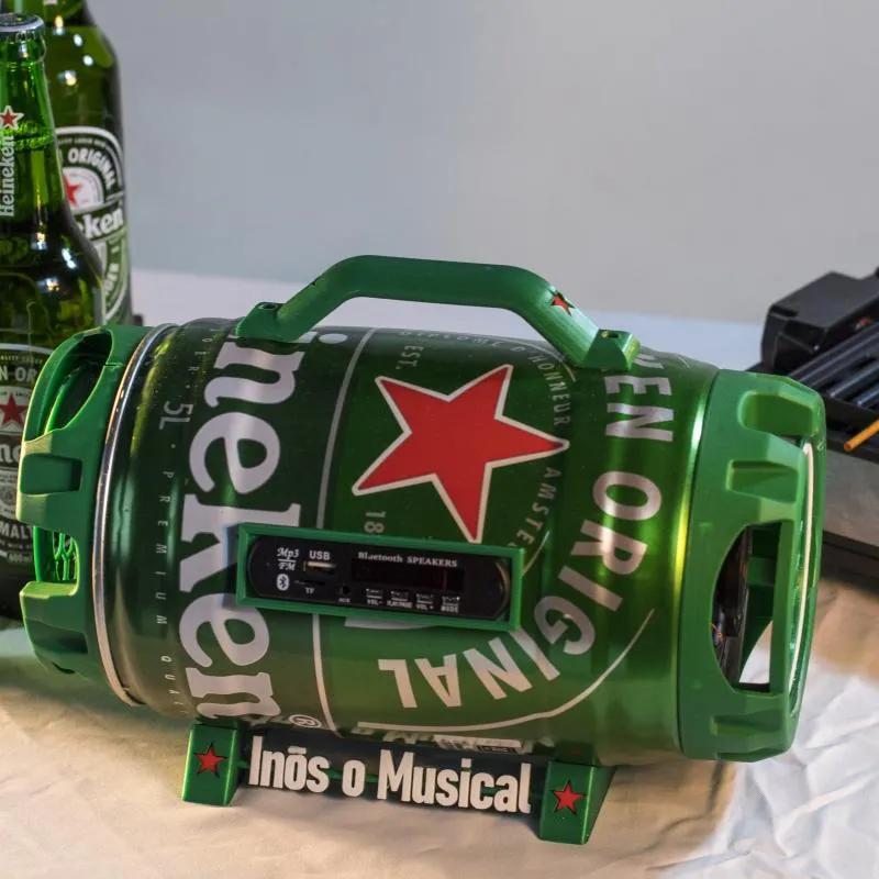 Imagem da campanha Caixa de som Heineken - INOS O MUSICAL