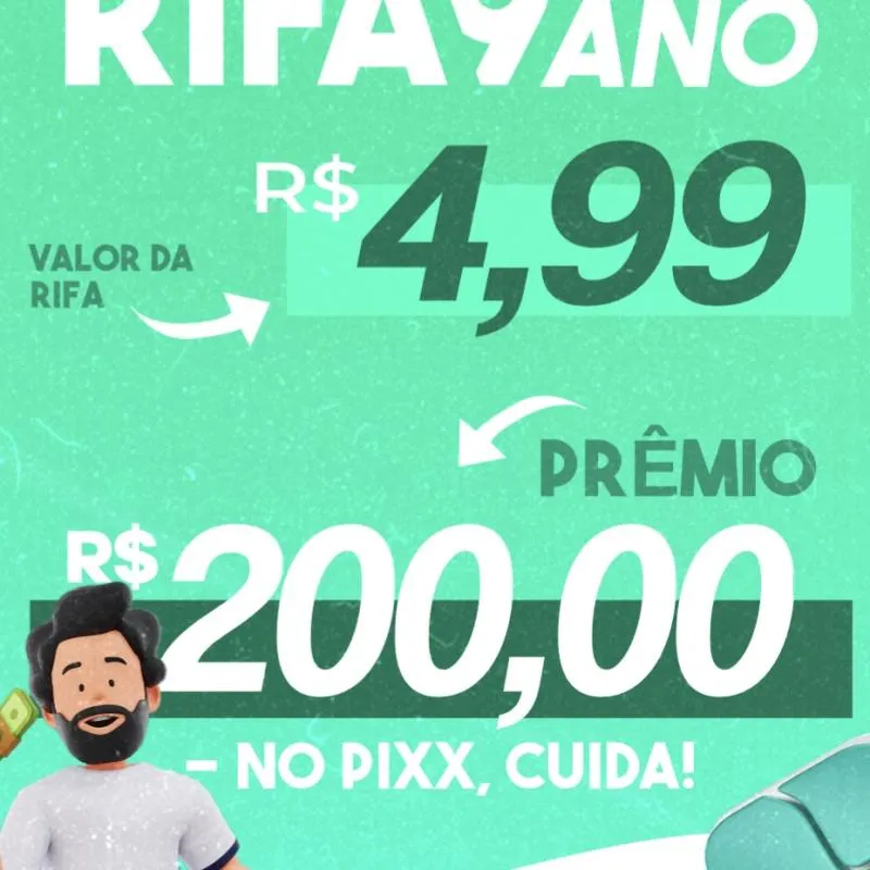 Imagem da campanha R$ 200,00 NO PIX!