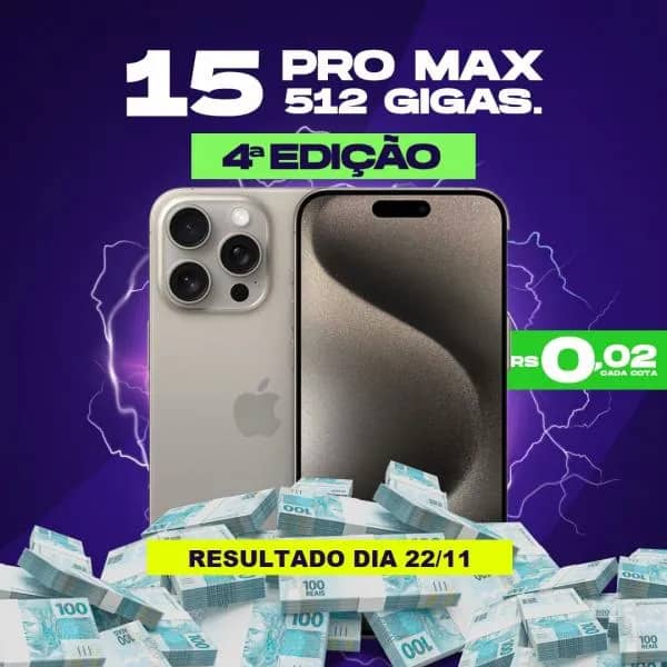 Imagem da campanha "Conectando Sonhos: Ganhe um iPhone 15!"