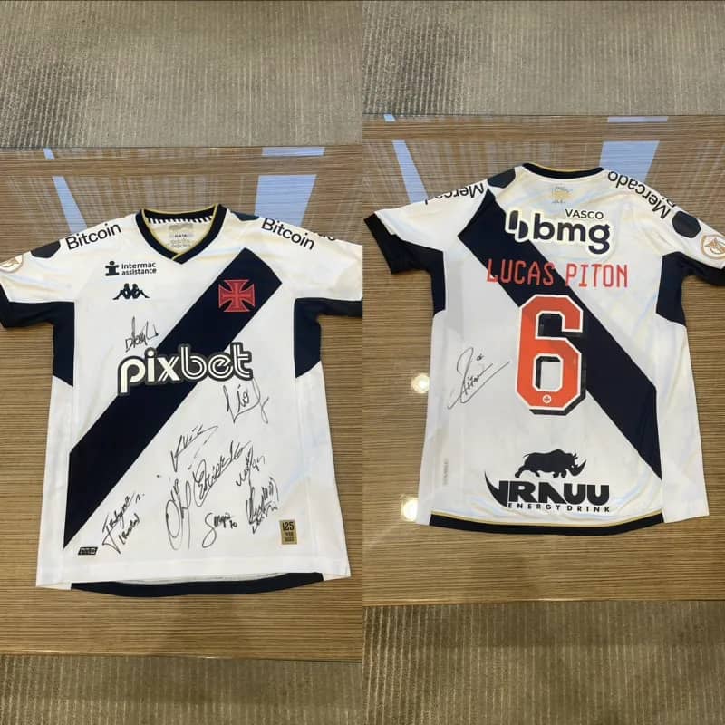 Imagem da campanha Camisa Vasco Lucas Piton De Jogo Autografada