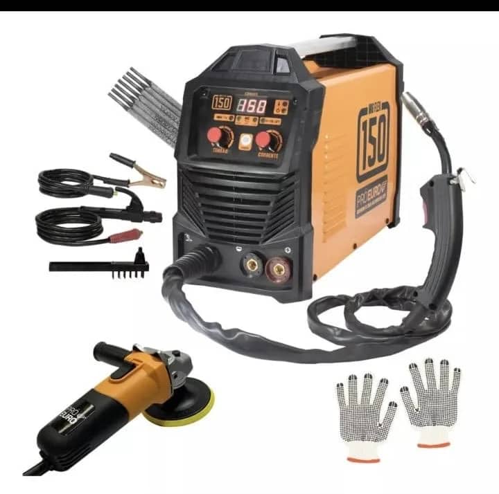 Imagem da campanha Máquina Solda Mig Multiprocesso 150 S/ Gás 220v + Acessórios