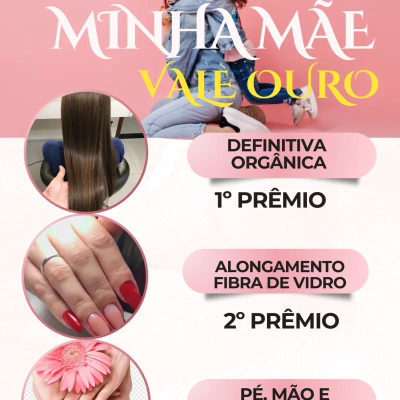 Imagem da campanha SORTEIO DIA DAS MÃES - MINHA MÃE VALE OURO