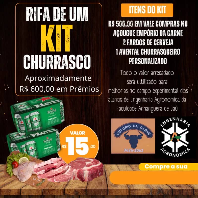 Imagem da campanha Rifa Kit Churrasco