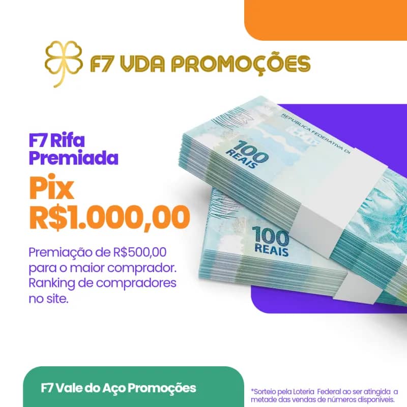 Imagem da campanha Pix Premiado F7