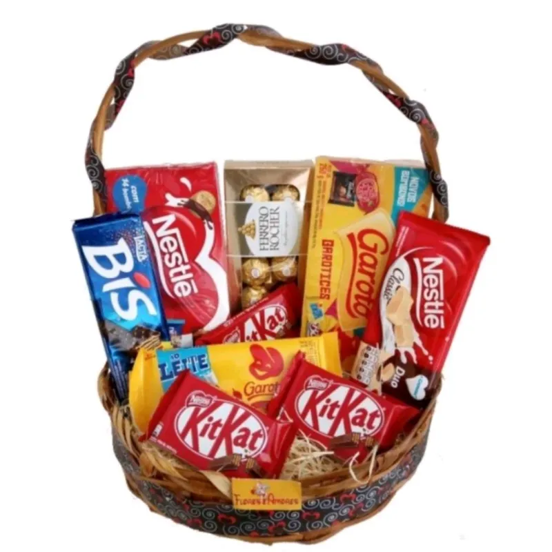 Imagem da campanha Rifa-se uma cesta de chocolate ação entre amigos🫂