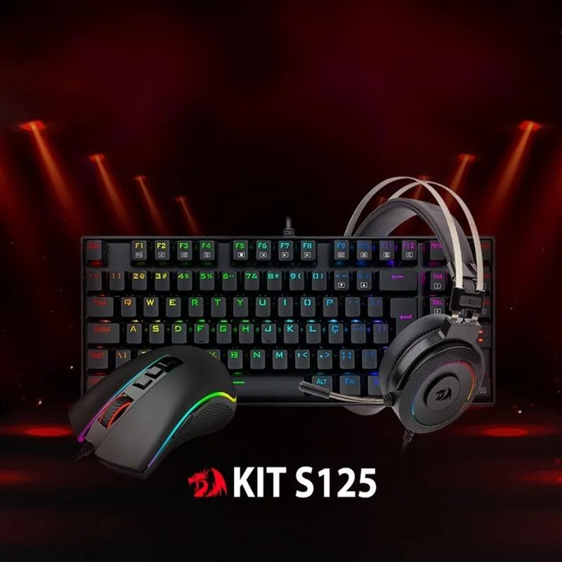 Imagem da campanha KIT PERIFÉRICOS TECLADO, MOUSE E HEADSET(REDRAGON) Ou 250 R$ no pix.