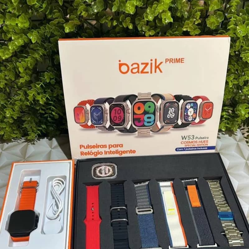 Imagem da campanha Rifa-se um smartwatch w53 com 7 pulseiras