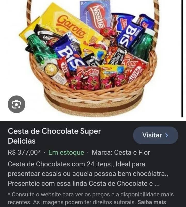 Imagem da campanha Sorteio cesta de chocolates
