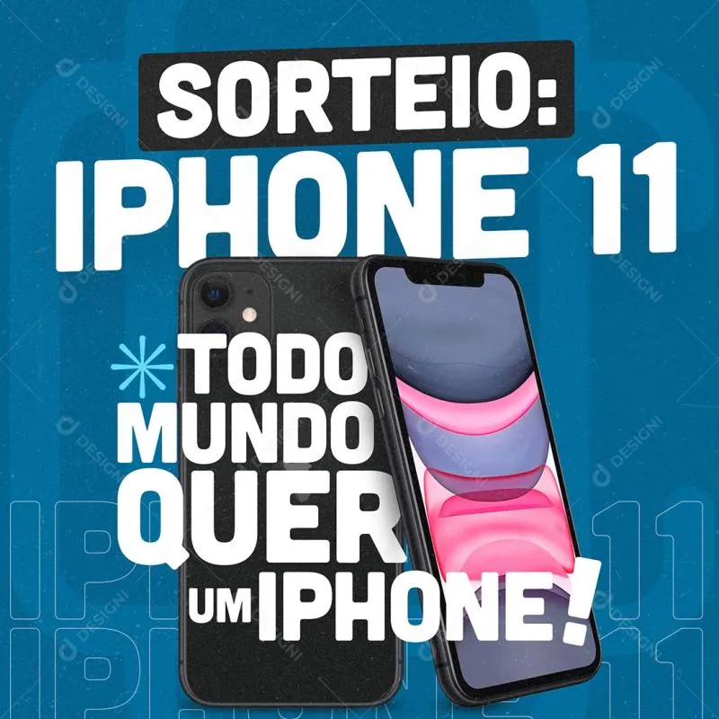 Imagem da campanha 2024 IPHONE NA MÃO 🙌