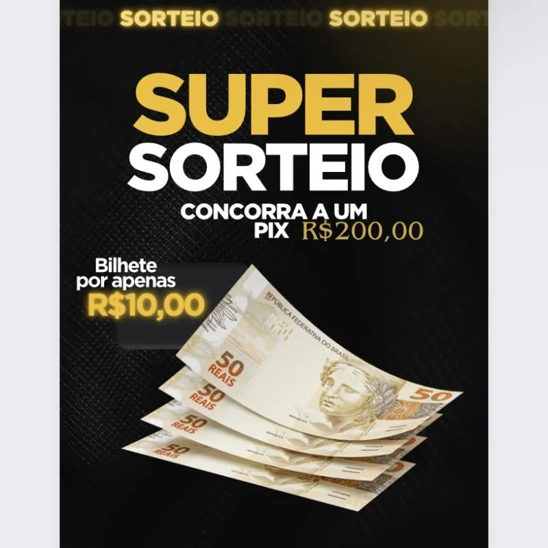 Imagem da campanha CONCORRA A UM PIX DE R$200,00